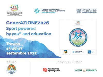 GenerAzione2026 – Sport powered by youth and edcation: a Treviso dal 15 al 17 settembre